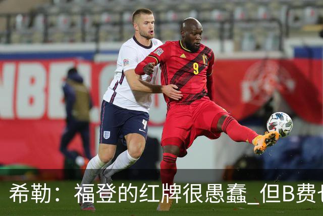 希勒：福登的红牌很愚蠢 但B费也应该被红牌罚下，如果罚就都得罚